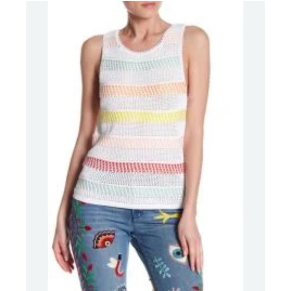 Alice + Olivia Women Trinity Knit Tank Top Size SP